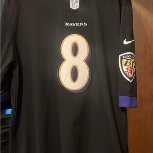 Nike Black and Purple Men's Jersey